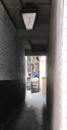 The alley entrance