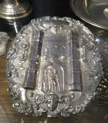 Some of the silver plate that was saved